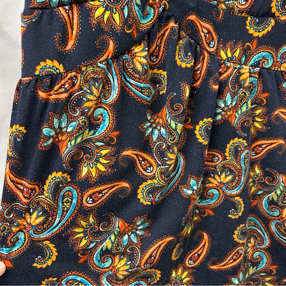Jamie &‎ Layla navy paisley twisted front in size 1X. Straps unadjustable - Picture 5 of 5